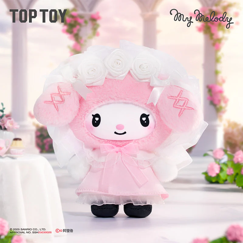 Sanrio Characters Angel Garden Series Plush Vinyl Keychain Gift Blind Box - Image 3
