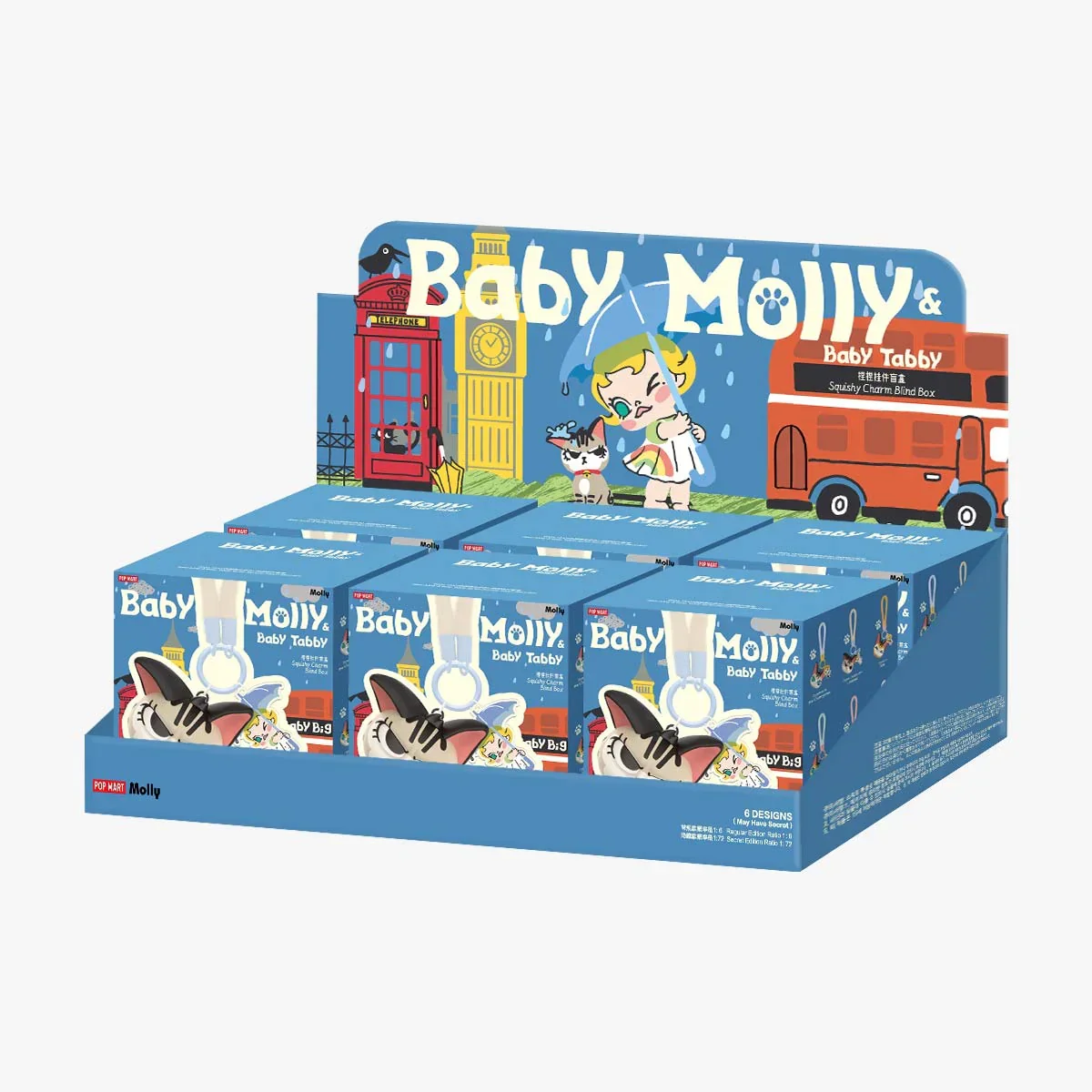 Baby Molly & Baby Tabby Series-Squishy Pendant Blind Box - Image 10