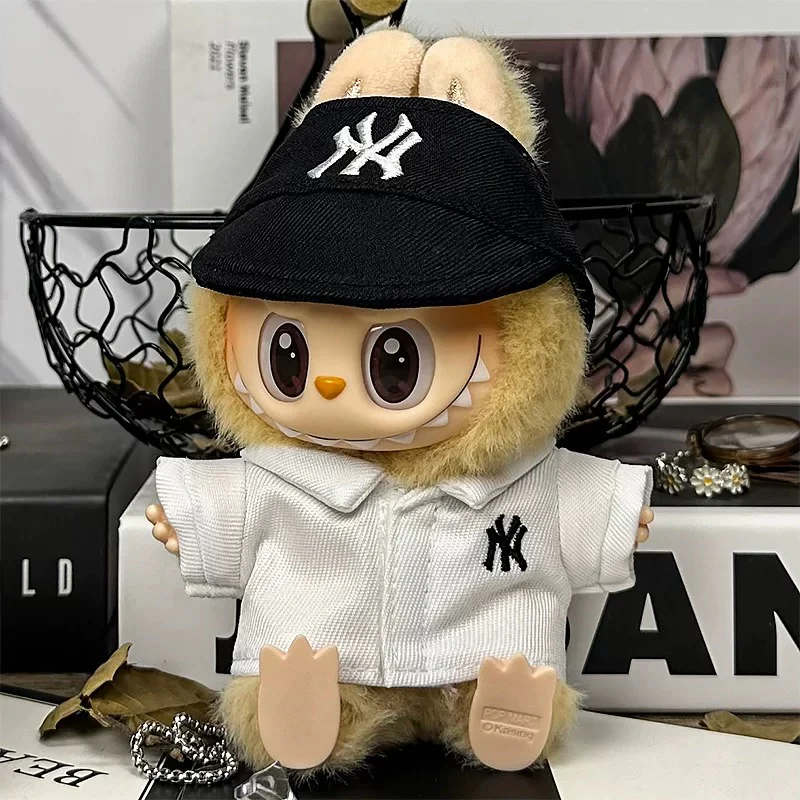 Baseball Doll Clothes/Outfit for Labubu Have a seat/Macaron/Big into energy - Image 2
