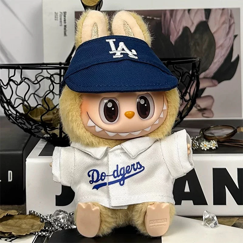 Baseball Doll Clothes/Outfit for Labubu Have a seat/Macaron/Big into energy - Image 4