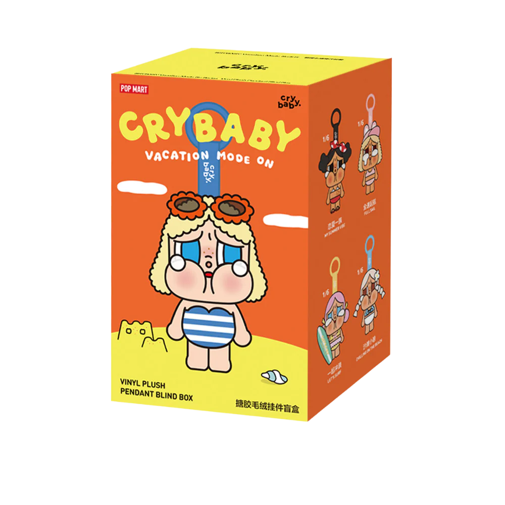 CRYBABY Vacation Mode On Series-Vinyl Plush Pendant Blind Box