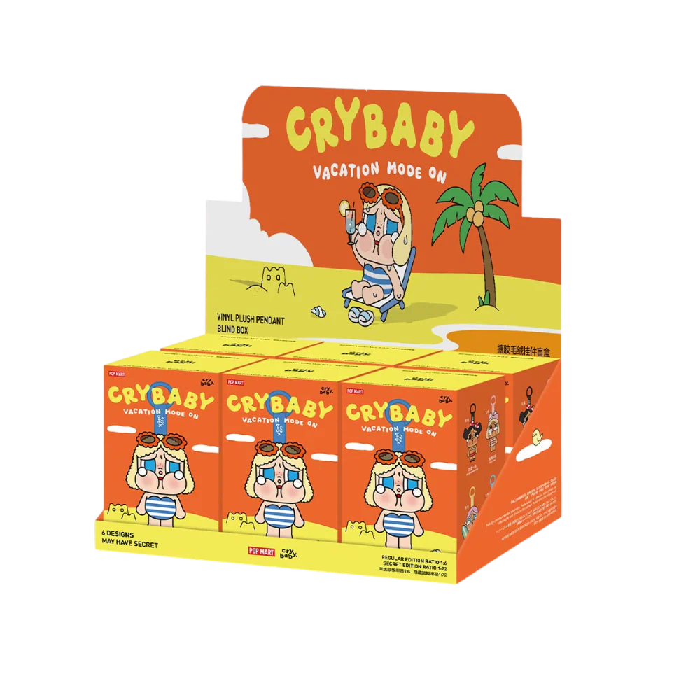 CRYBABY Vacation Mode On Series-Vinyl Plush Pendant Blind Box - Image 2
