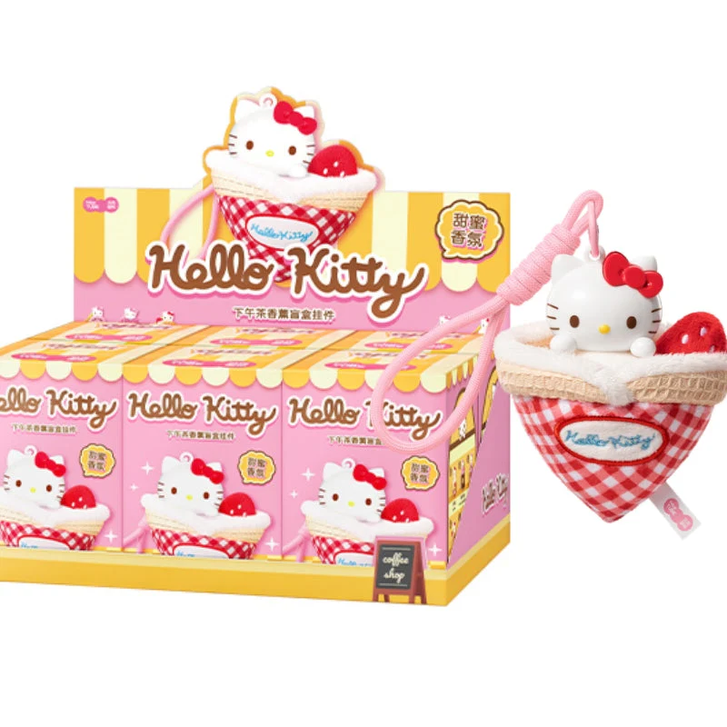 Hello Kitty Afternoon Tea-Themed Plush Keychain Aromatherapy Pendant Blind Box - Image 3