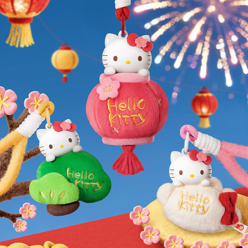 Hello Kitty Spring Festival Series Aromatherapy Plush Keychain Blind Box Gift - Image 4