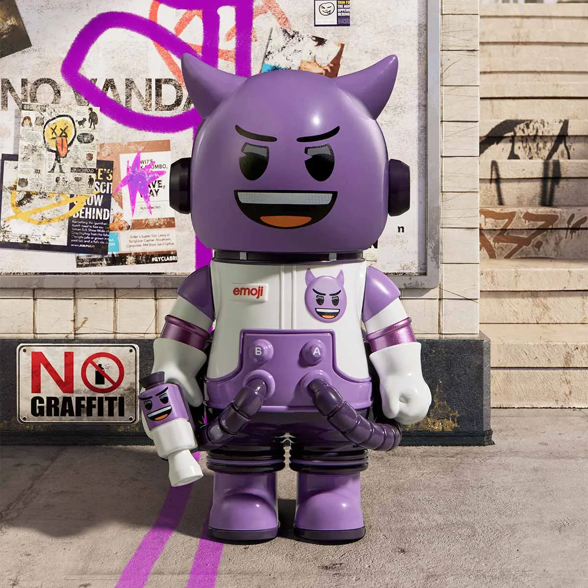MEGA SPACE MOLLY 100% × emoji™ Series - Image 12