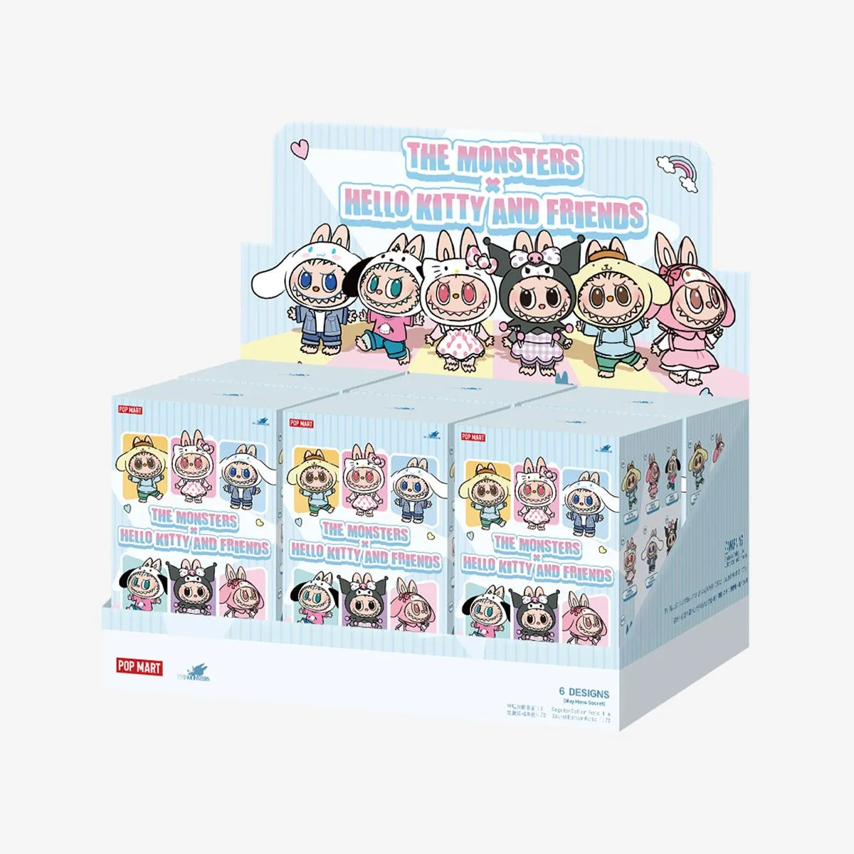 THE MONSTERS × Hello Kitty and Friends Series-Vinyl Plush Pendant Blind Box - Image 2