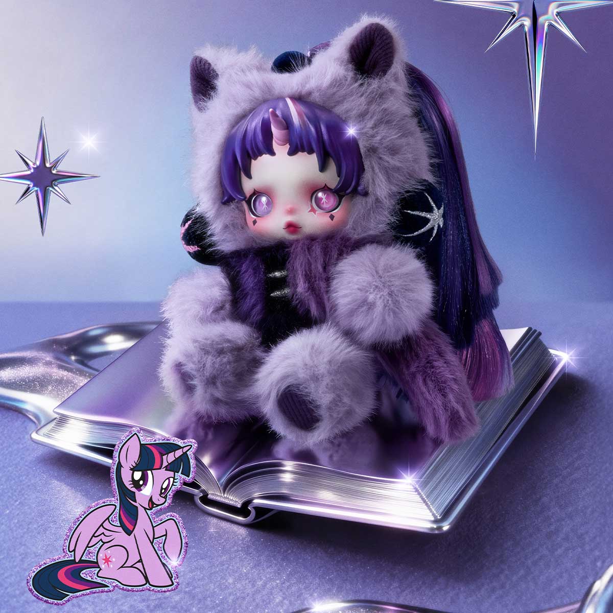 SKULLPANDA × My Little Pony Series Plush Doll Pendant - Image 10