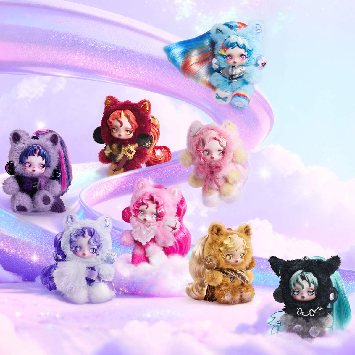 SKULLPANDA × My Little Pony Series Plush Doll Pendant - Image 2