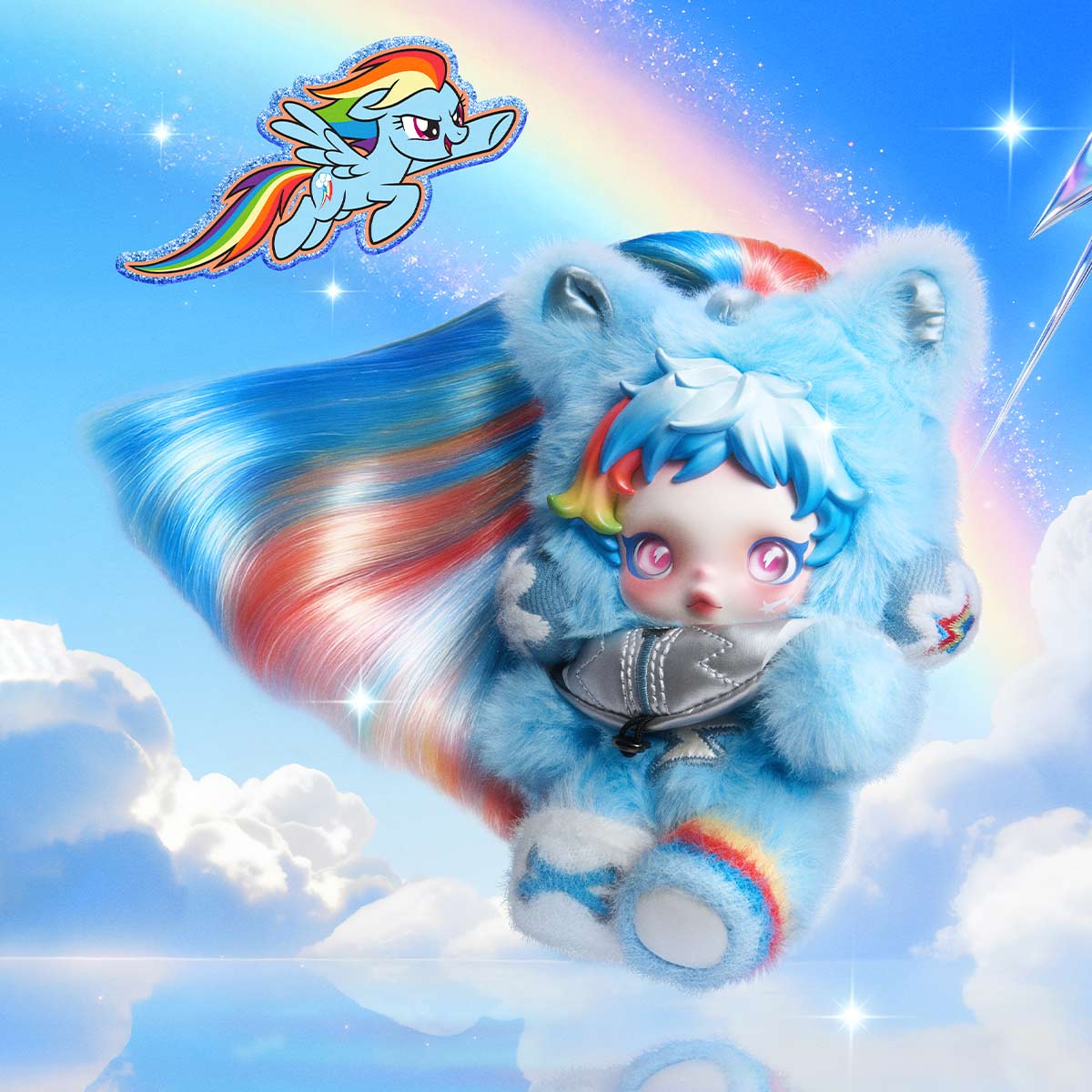 SKULLPANDA × My Little Pony Series Plush Doll Pendant - Image 6