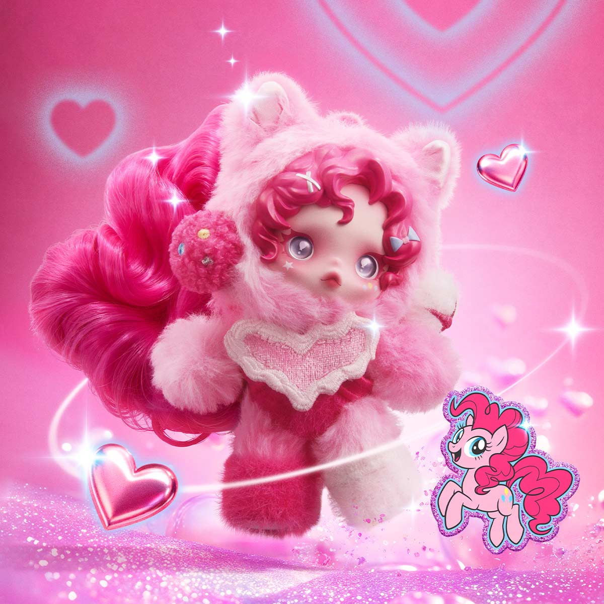 SKULLPANDA × My Little Pony Series Plush Doll Pendant - Image 7
