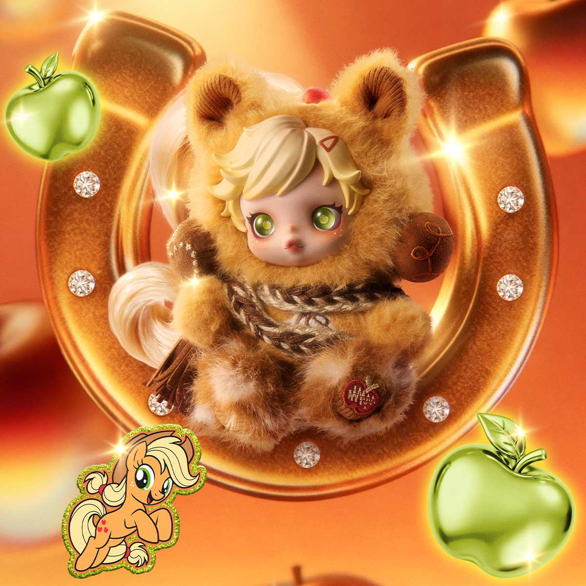 SKULLPANDA × My Little Pony Series Plush Doll Pendant - Image 8