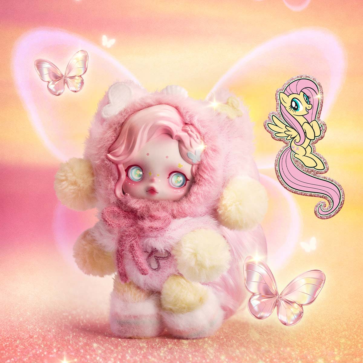 SKULLPANDA × My Little Pony Series Plush Doll Pendant - Image 9
