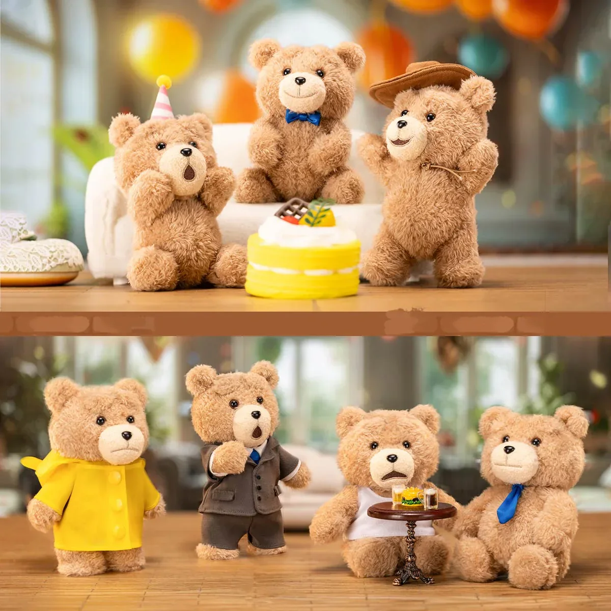 Ted2 Teddy Bear Action Plush Pendant Blind Box - Image 8